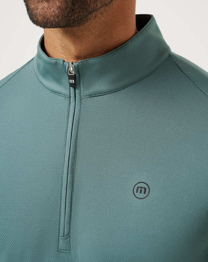 TravisMathew | Heater Pro Quarter Zip - Silver Pine