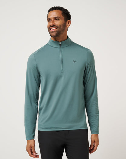 TravisMathew | Heater Pro Quarter Zip - Silver Pine