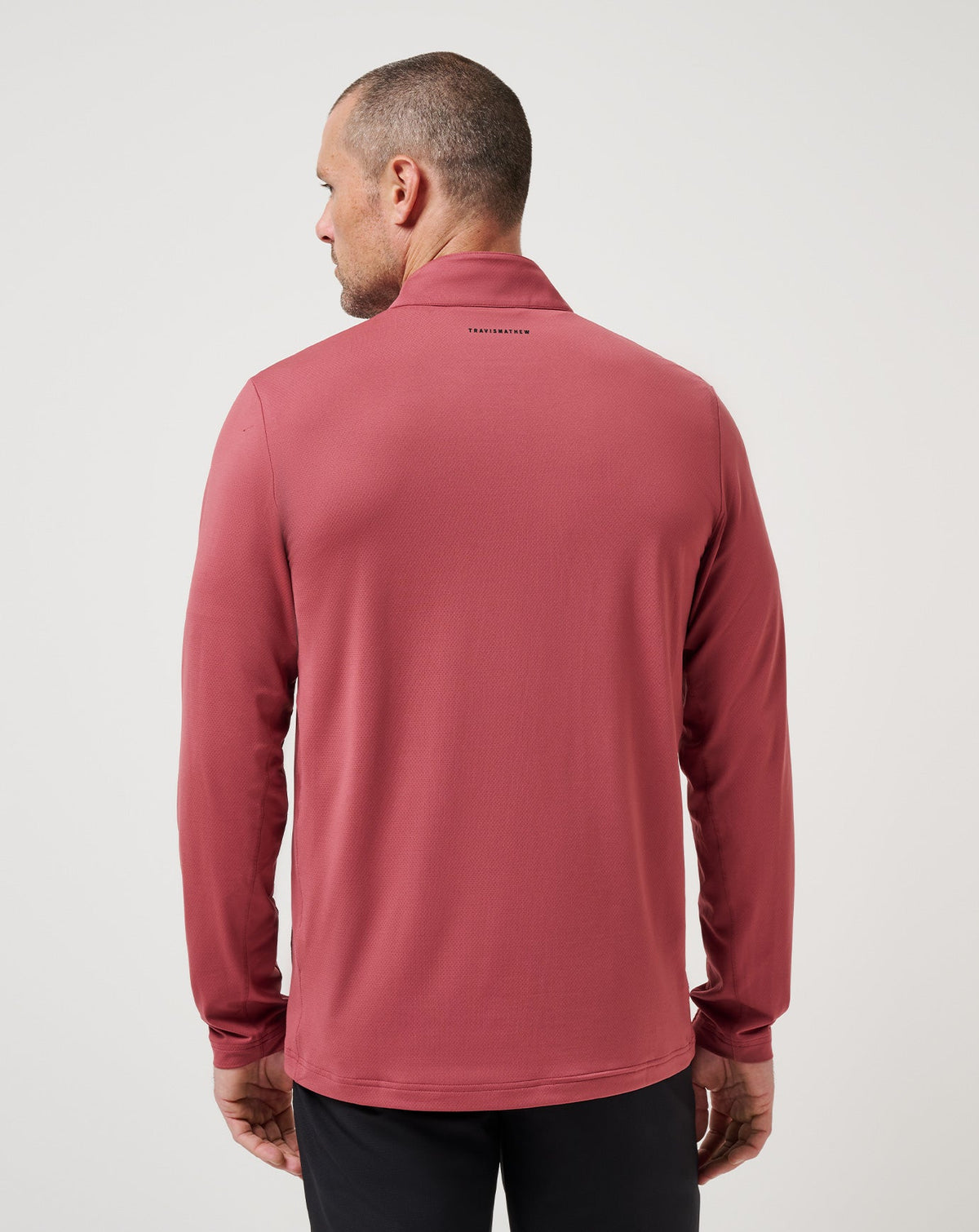 TravisMathew | Heater Pro Quarter Zip - Roan Rouge