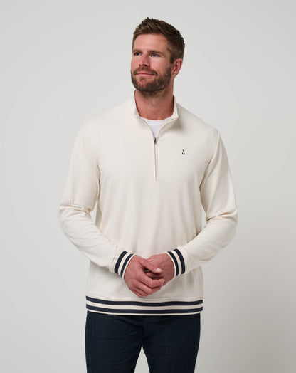 TravisMathew | Happier Hour Quarter Zip - Birch