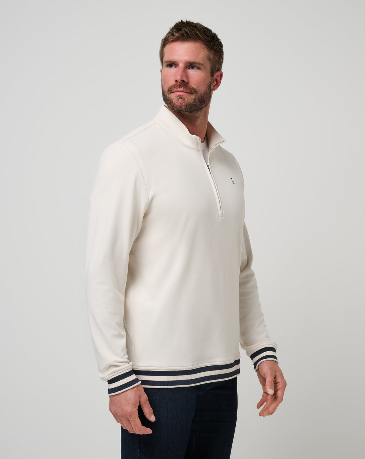TravisMathew | Happier Hour Quarter Zip - Birch