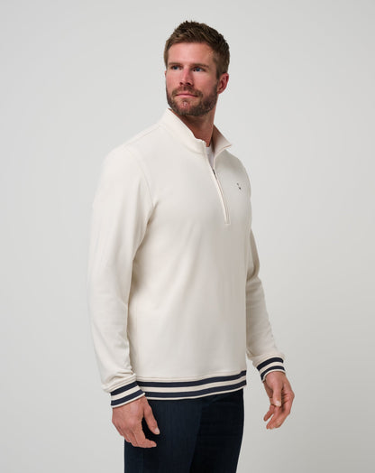 TravisMathew | Happier Hour Quarter Zip - Birch