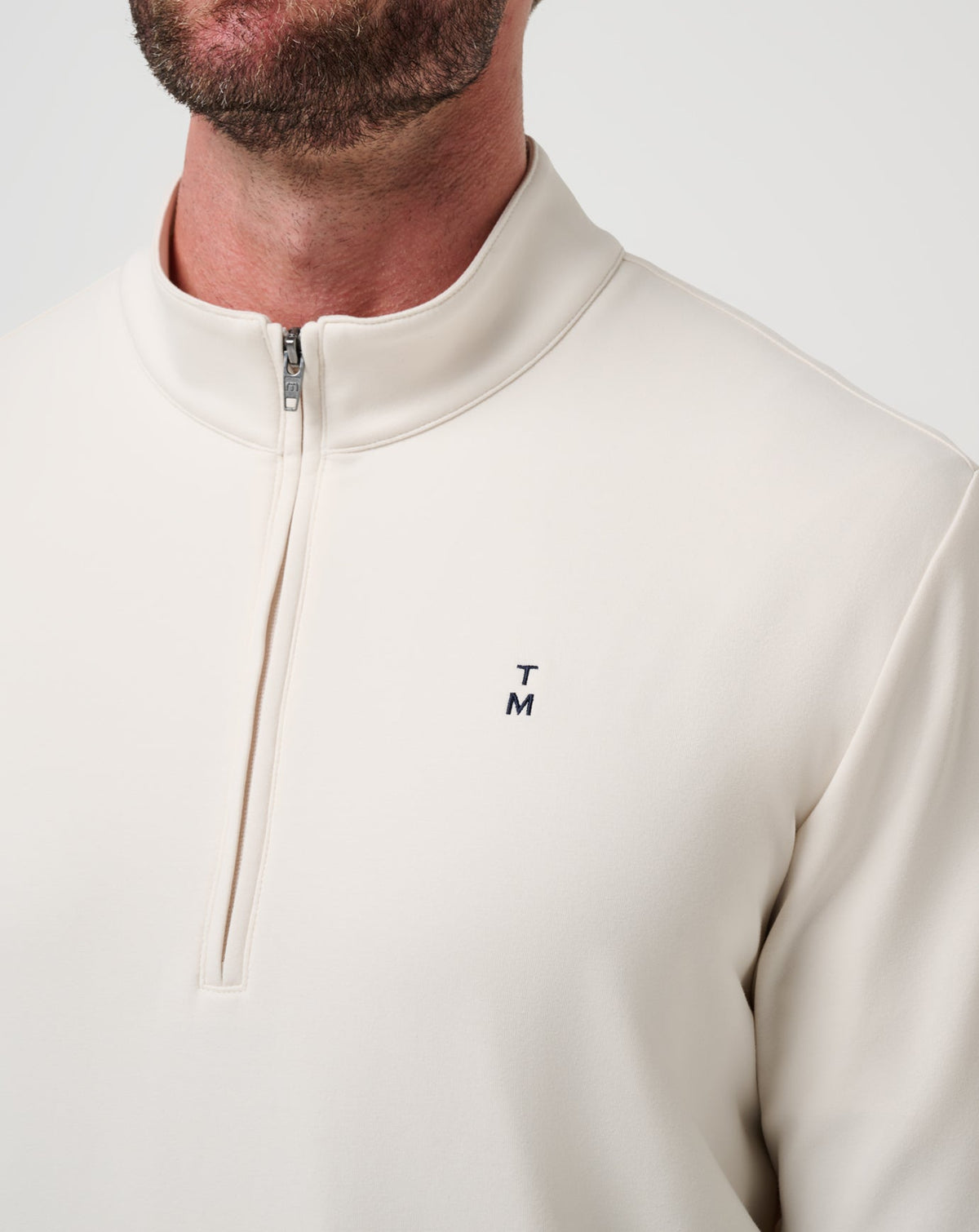 TravisMathew | Happier Hour Quarter Zip - Birch