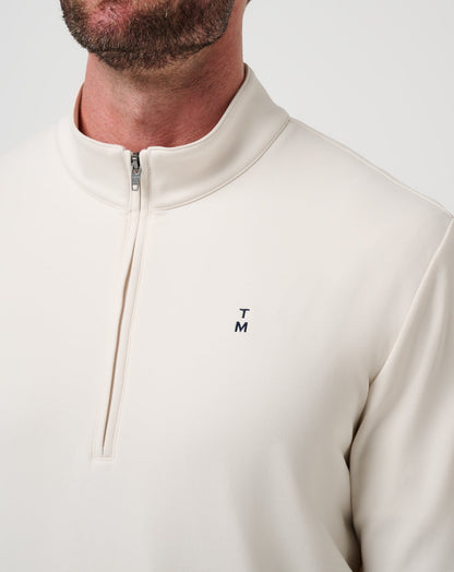 TravisMathew | Happier Hour Quarter Zip - Birch