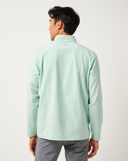 TravisMathew | On The Map Quarter Zip - Eggshell Blue