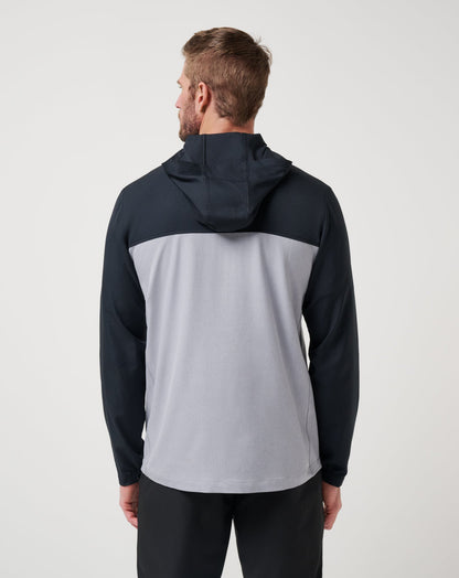 TravisMathew | Coin Toss Quarter Zip Hoodie - Heather Light Grey