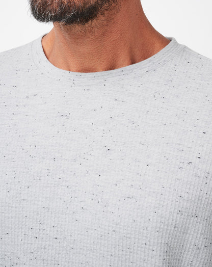 TravisMathew | Cloud Waffle Crew - Heather Light Grey