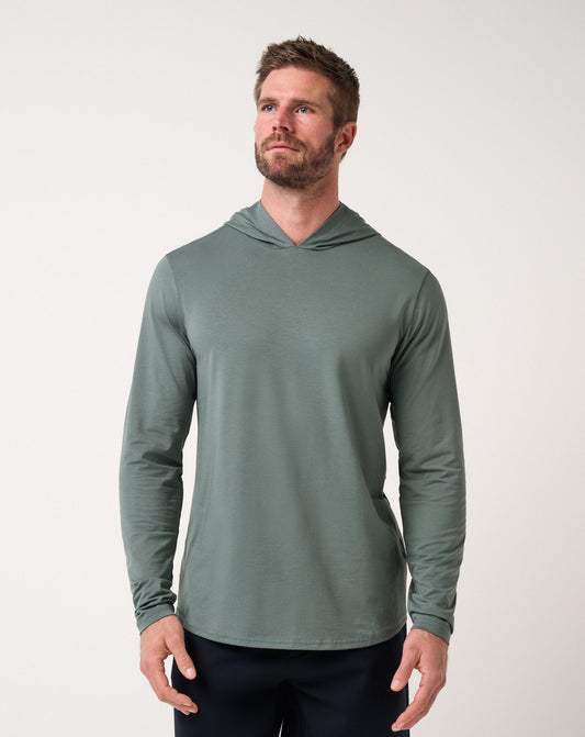 TravisMathew | Performance Jersey Hoodie - Balsam Green