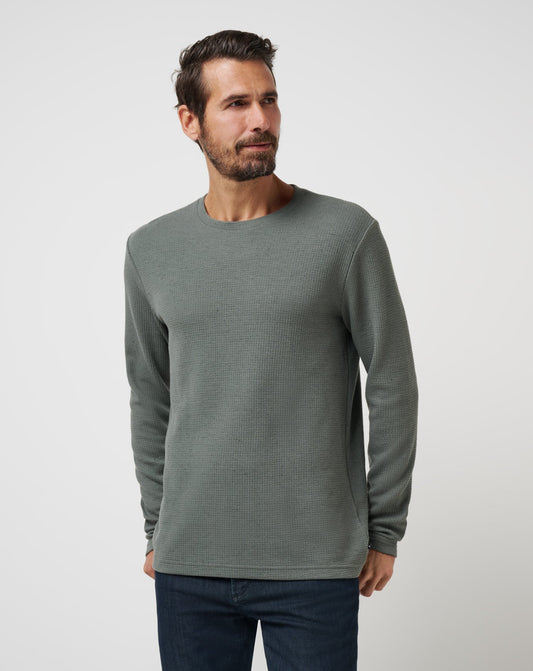 TravisMathew | Cloud Waffle Crew - Dark Olive