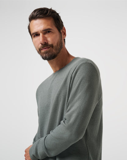 TravisMathew | Cloud Waffle Crew - Dark Olive