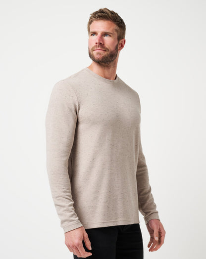 TravisMathew | Cloud Waffle Crew - Oxford Tan