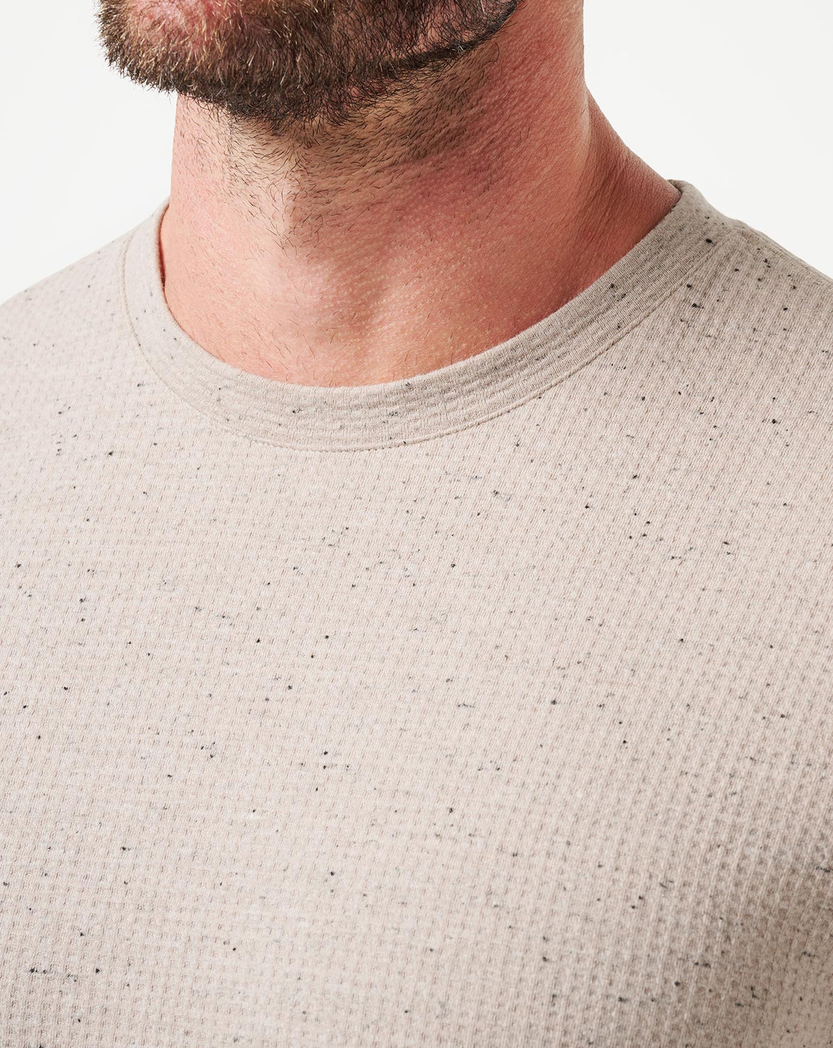 TravisMathew | Cloud Waffle Crew - Oxford Tan