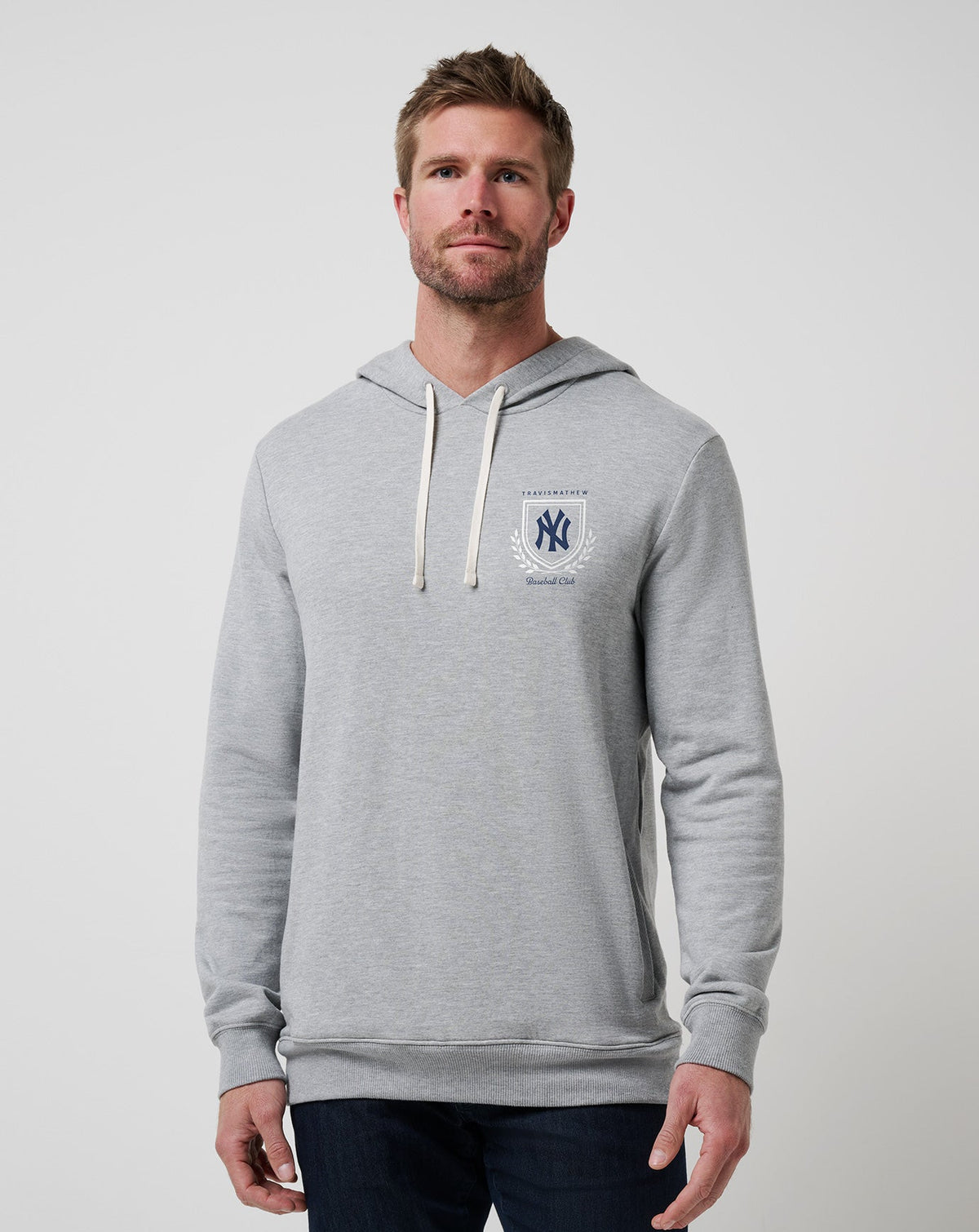 TravisMathew | New York Yankees Stadium Hoodie - Heather Grey