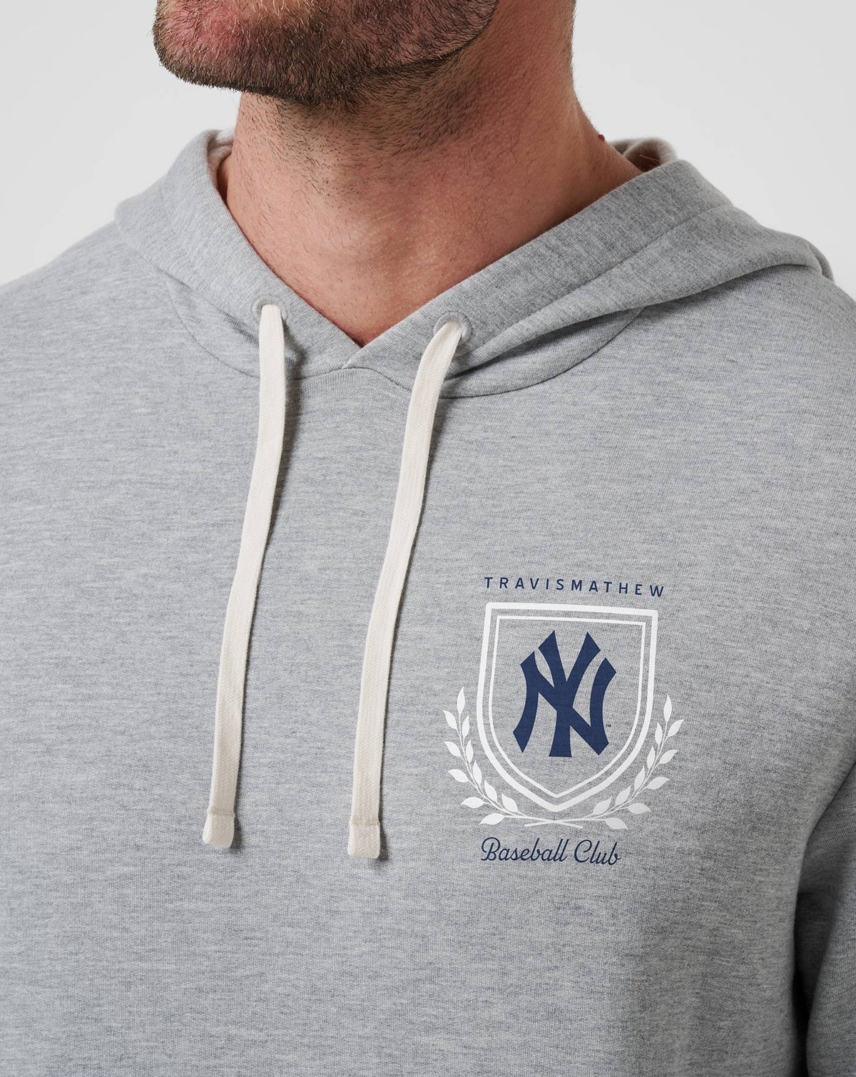 TravisMathew | New York Yankees Stadium Hoodie - Heather Grey