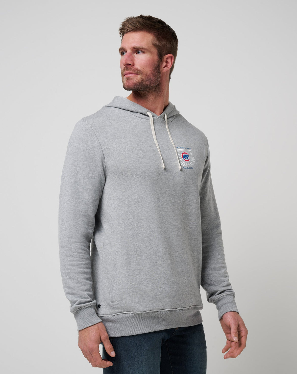 TravisMathew | Chicago Cubs Stadium Hoodie - Heather Grey