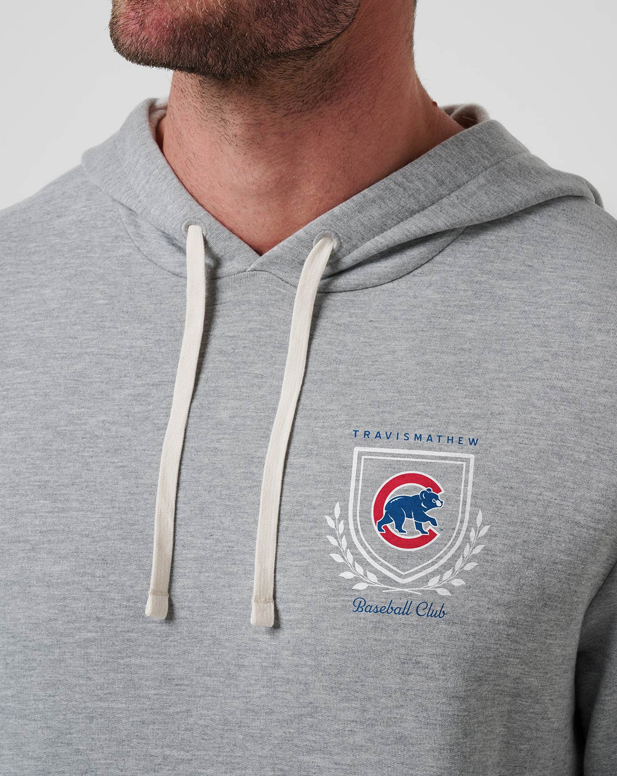 TravisMathew | Chicago Cubs Stadium Hoodie - Heather Grey