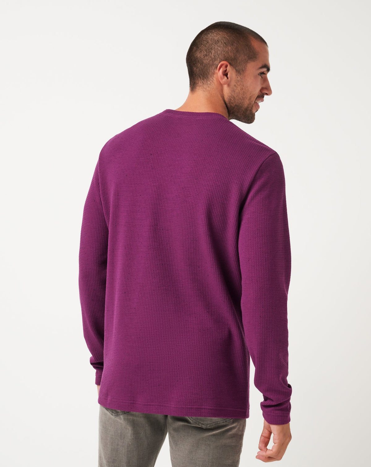 TravisMathew | Burnley Cloud Waffle Crew - Claret
