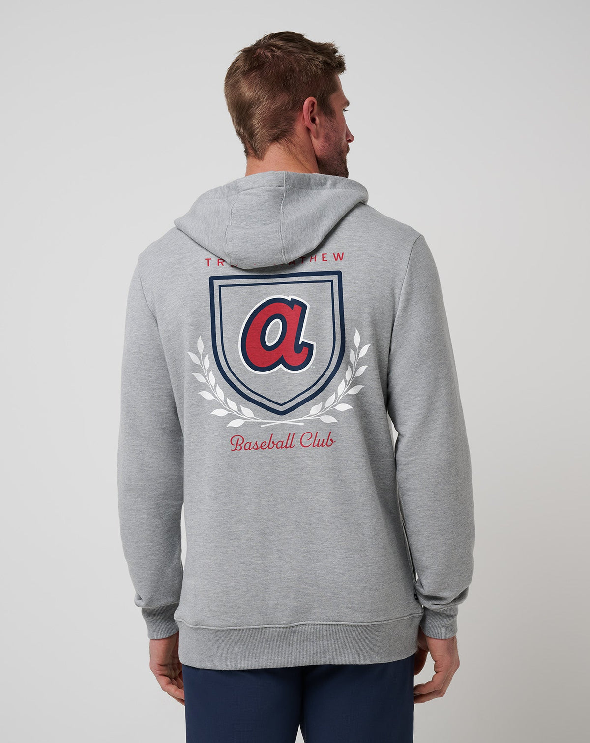 TravisMathew | Atlanta Braves Stadium Hoodie - Heather Grey
