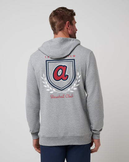 TravisMathew | Atlanta Braves Stadium Hoodie - Heather Grey