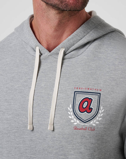 TravisMathew | Atlanta Braves Stadium Hoodie - Heather Grey