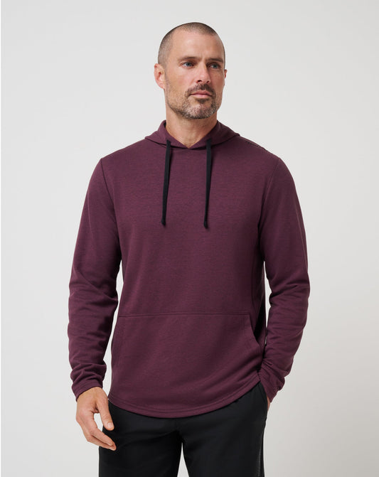 TravisMathew | Upgraded Tech Hoodie - Heather Mauve Wine