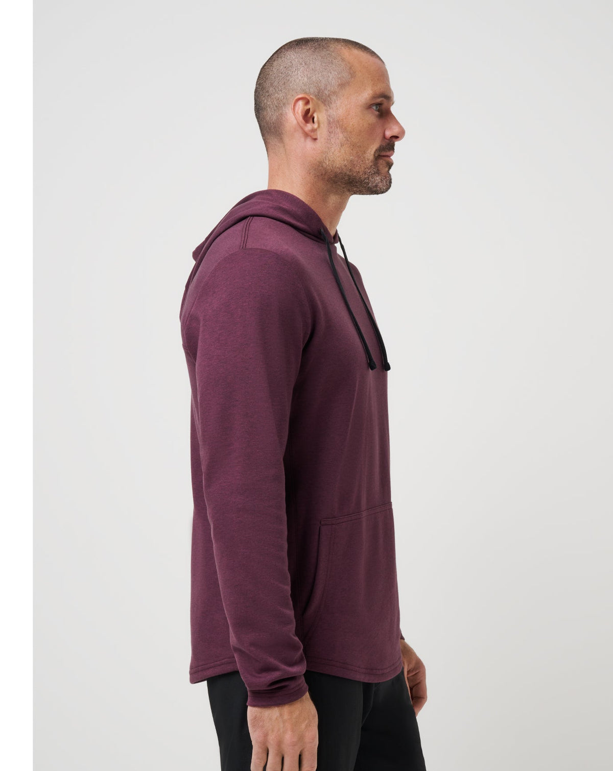 TravisMathew | Upgraded Tech Hoodie - Heather Mauve Wine