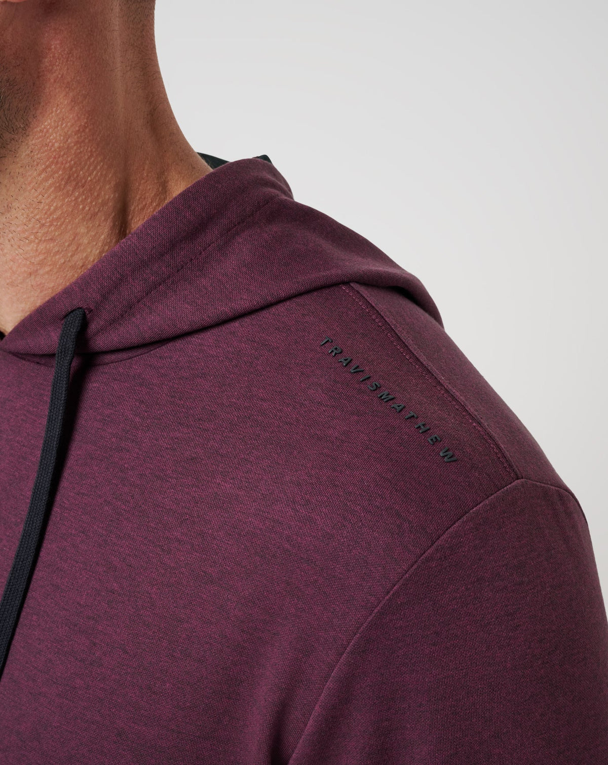 TravisMathew | Upgraded Tech Hoodie - Heather Mauve Wine