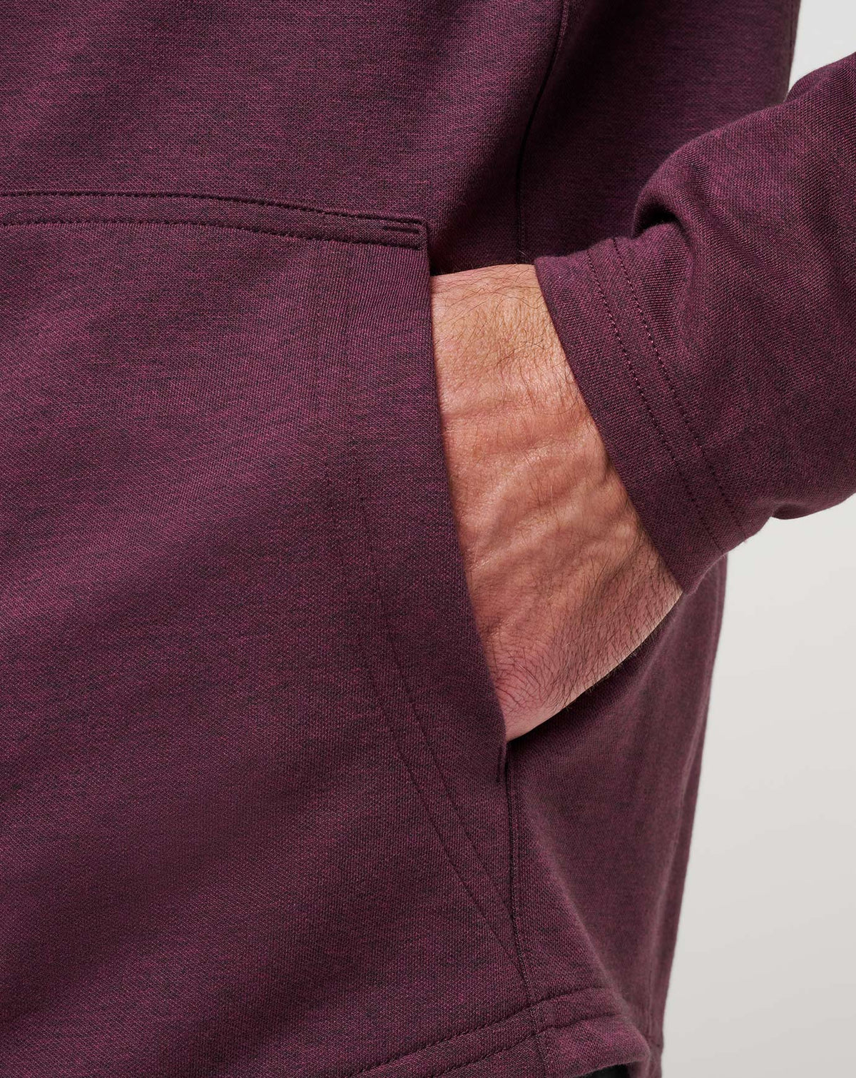 TravisMathew | Upgraded Tech Hoodie - Heather Mauve Wine
