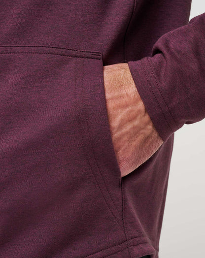 TravisMathew | Upgraded Tech Hoodie - Heather Mauve Wine