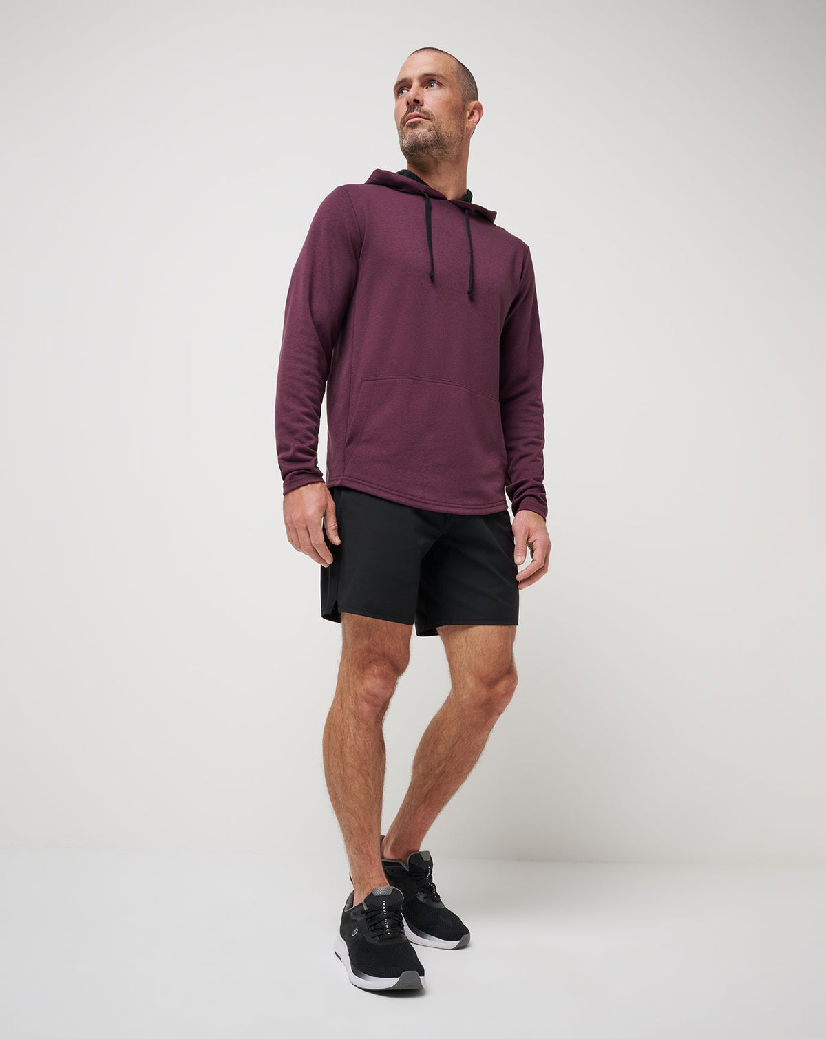 TravisMathew | Upgraded Tech Hoodie - Heather Mauve Wine