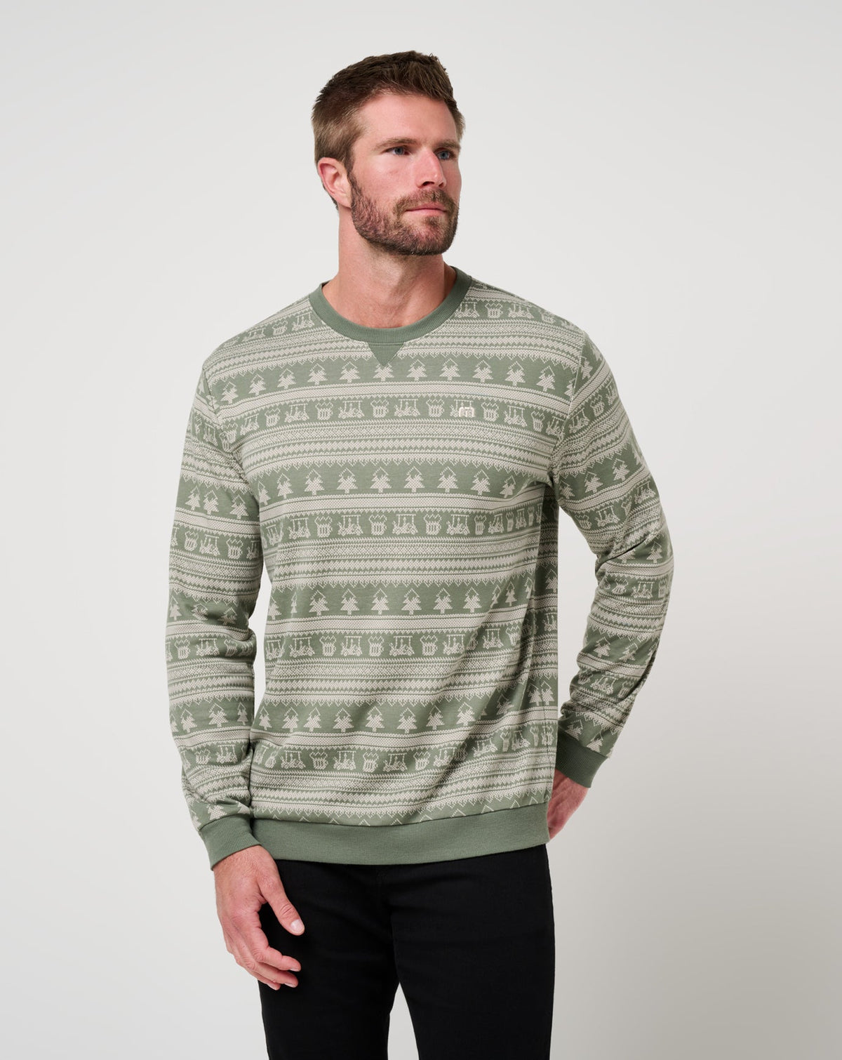 TravisMathew | Family Time Crew - Dark Olive