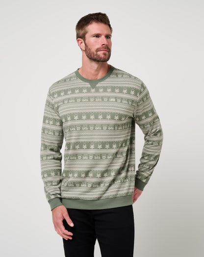 TravisMathew | Family Time Crew - Dark Olive