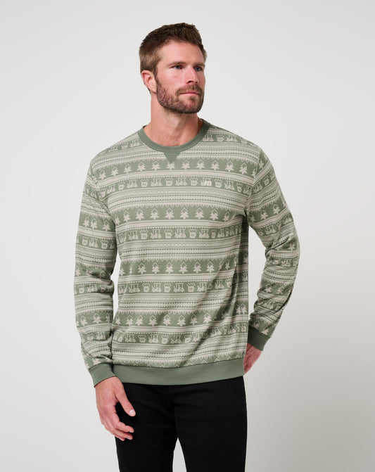 TravisMathew | Family Time Crew - Dark Olive