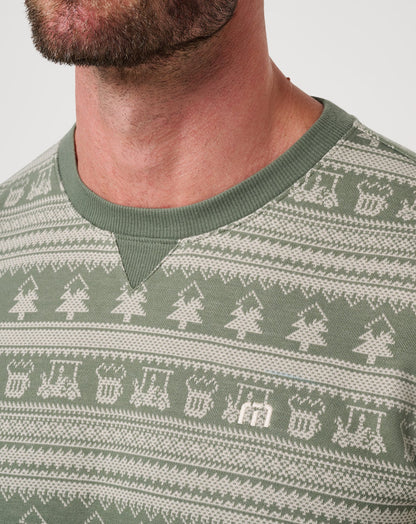 TravisMathew | Family Time Crew - Dark Olive