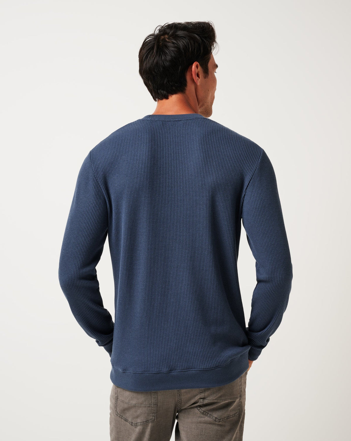 TravisMathew | Nonrev Long Sleeve Crew - Mood Indigo/Vintage Indigo