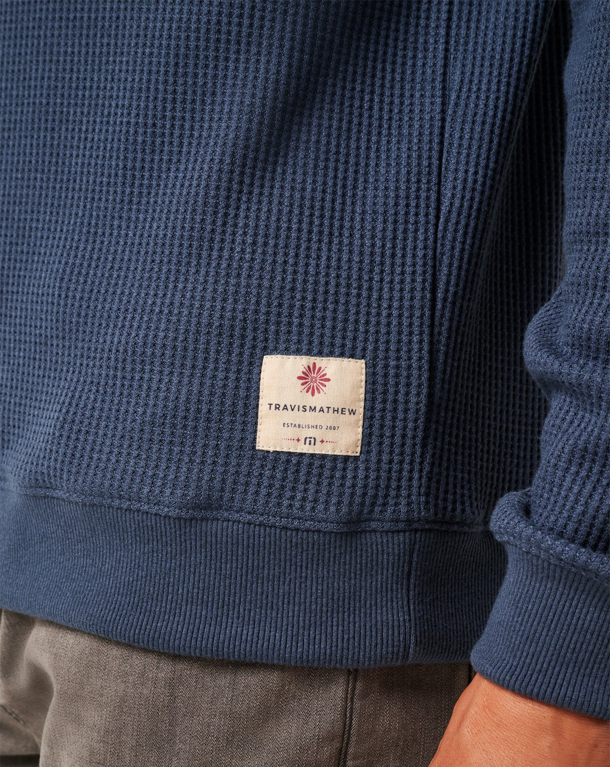 TravisMathew | Nonrev Long Sleeve Crew - Mood Indigo/Vintage Indigo
