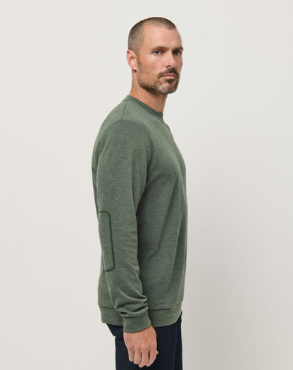 TravisMathew | Cloud Sweater - Heather Dark Olive