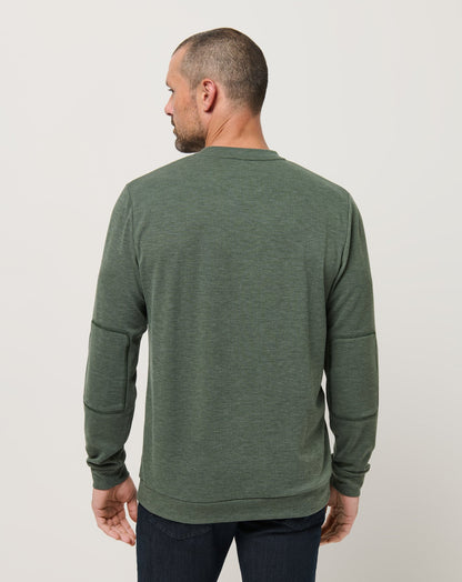 TravisMathew | Cloud Sweater - Heather Dark Olive