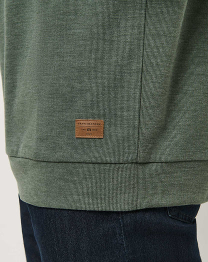 TravisMathew | Cloud Sweater - Heather Dark Olive