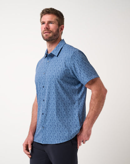 TravisMathew | Techwoven Sunlight Button-Up - Bering Sea