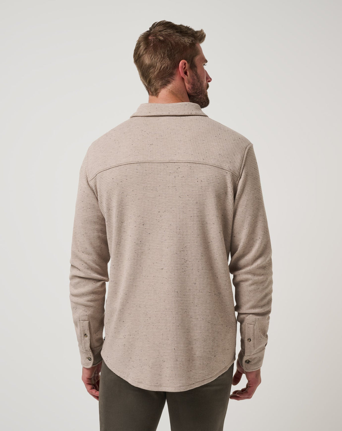 TravisMathew | Cloud Waffle Shirt Jacket - Oxford Tan