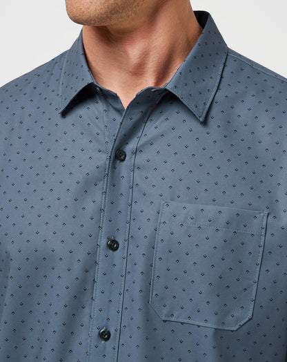 TravisMathew | Techwoven Tidbits Button-Up - Bering Sea