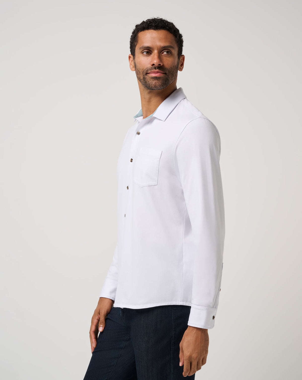 TravisMathew | Comfortknit TM Social Club Button-Up - White