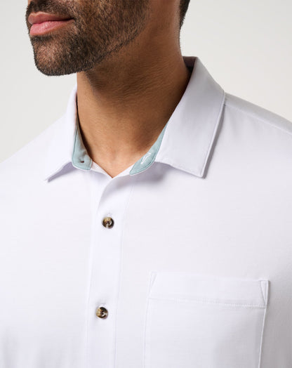TravisMathew | Comfortknit TM Social Club Button-Up - White