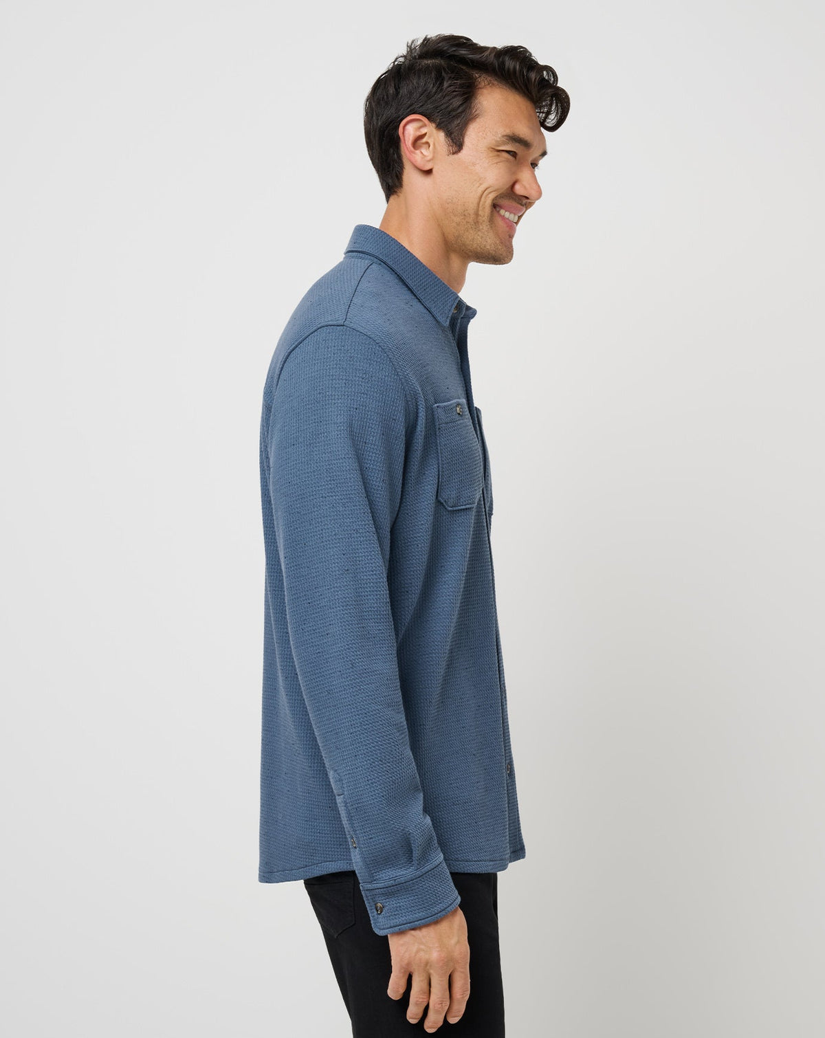 TravisMathew | Cloud Waffle Shirt Jacket - Bering Sea