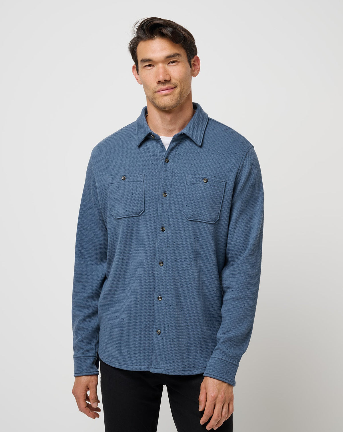 TravisMathew | Cloud Waffle Shirt Jacket - Bering Sea