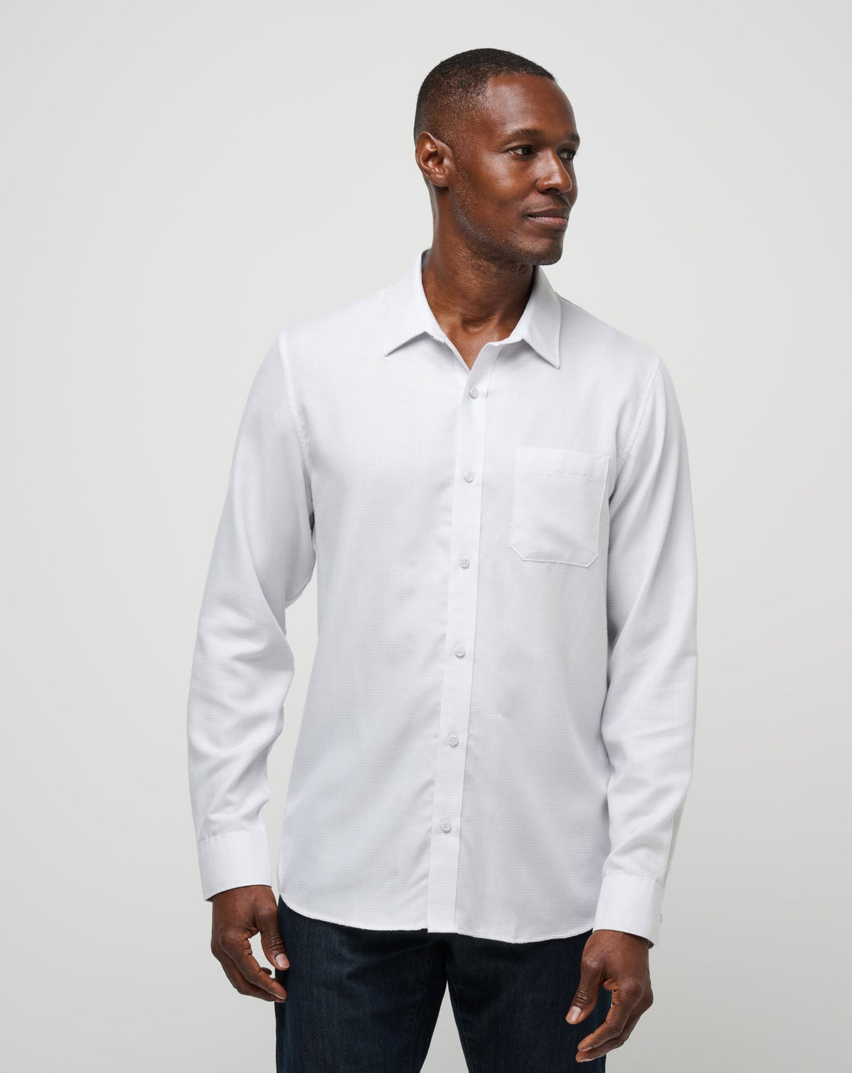 TravisMathew | Little Leary Button-Up - White