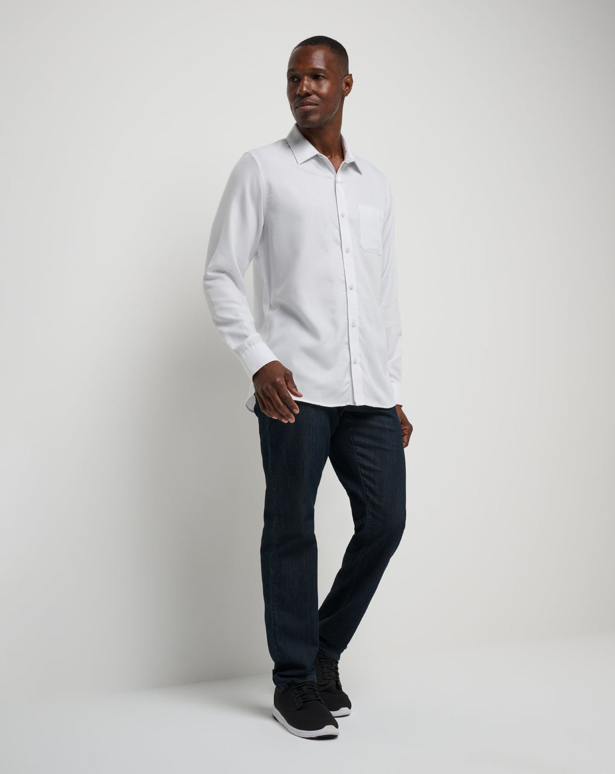 TravisMathew | Little Leary Button-Up - White