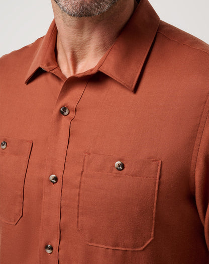 TravisMathew | Cloud Flannel Button-Up - Maple