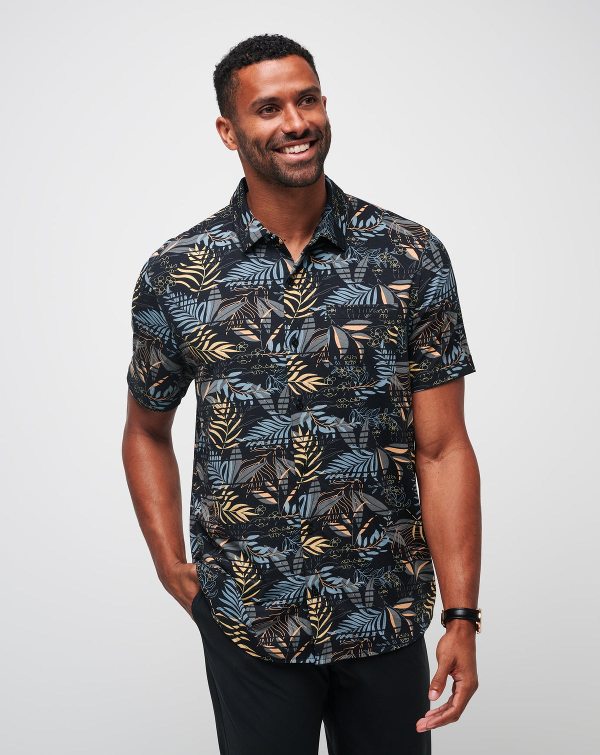 TravisMathew | Knit Hanabata Days Button-Up - Black